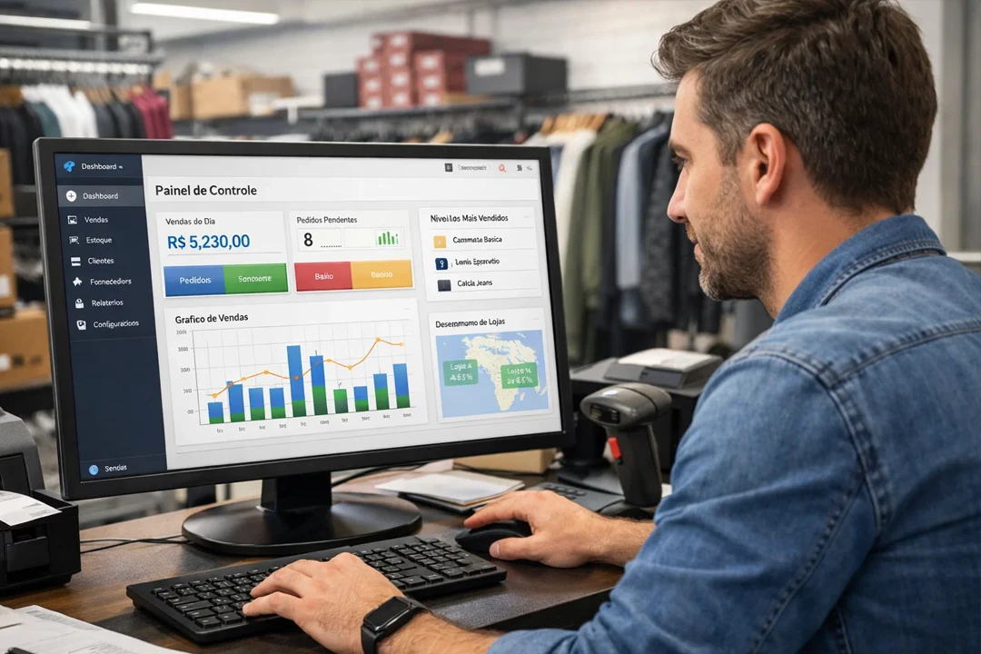 Comparativo de sistemas para varejo, matriz de avaliação pronta para usar antes de decidir